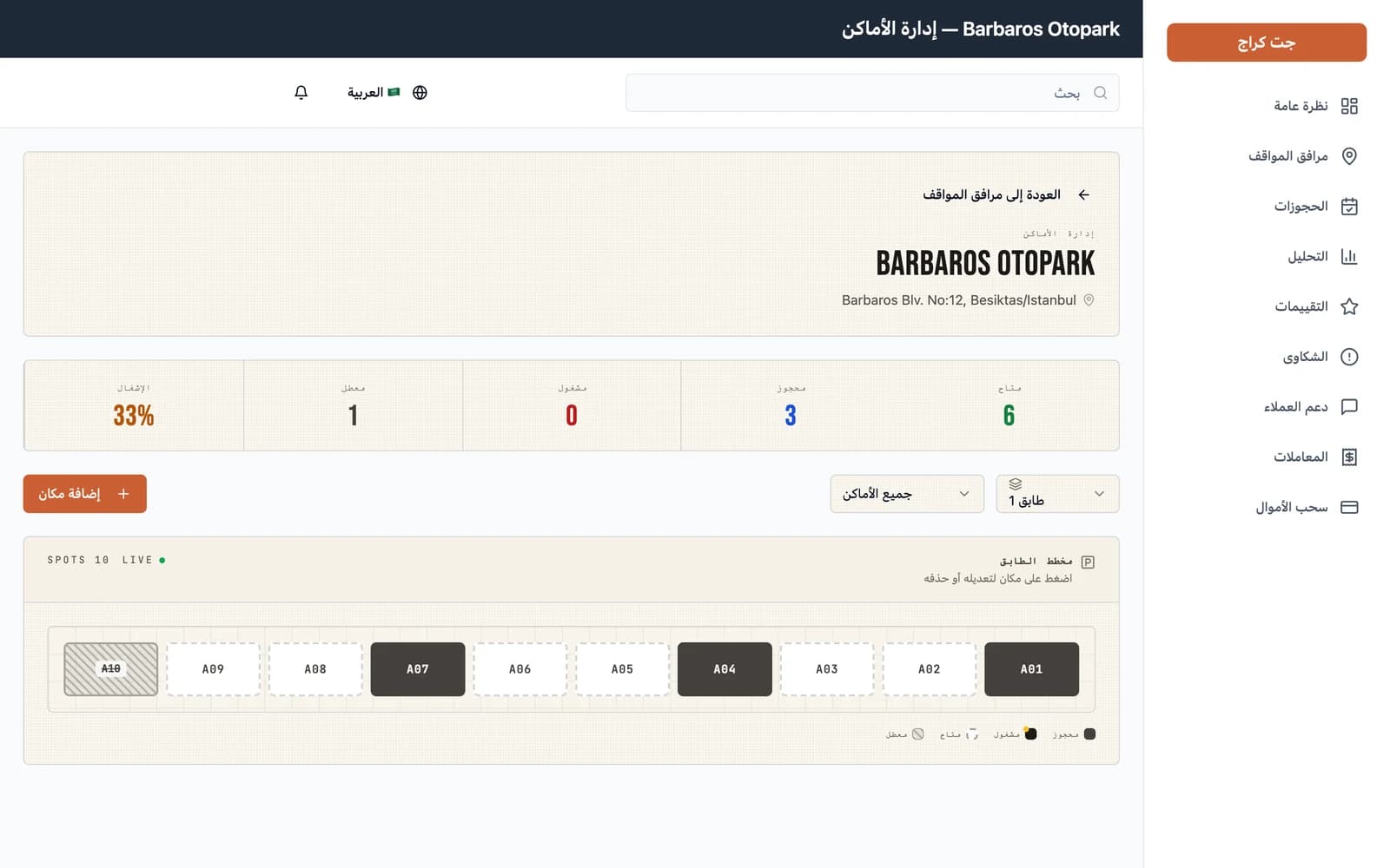 إدارة المواقف طابقاً بطابق مع الحالة المباشرة